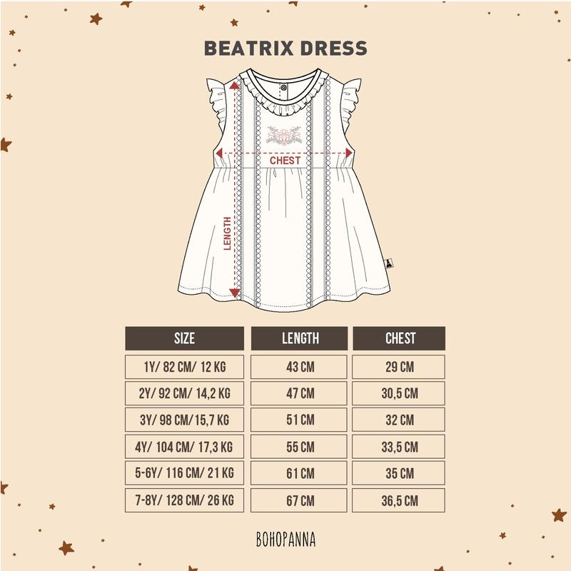 BOHOPANNA - BEATRIX DRESS - Dress Anak Perempuan 1