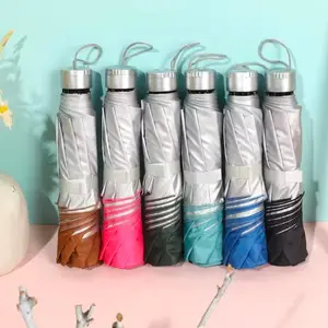 Payung Lipat Standart Silver Polos Payung Anti UV Super Murah Kuat Kokoh