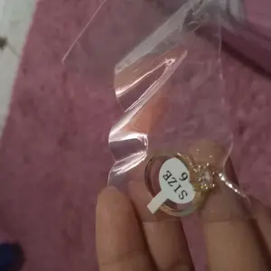 Cincin Wanita Cincin Kawin Dewasa Permata Zircon Aksesoris Fashion C3#