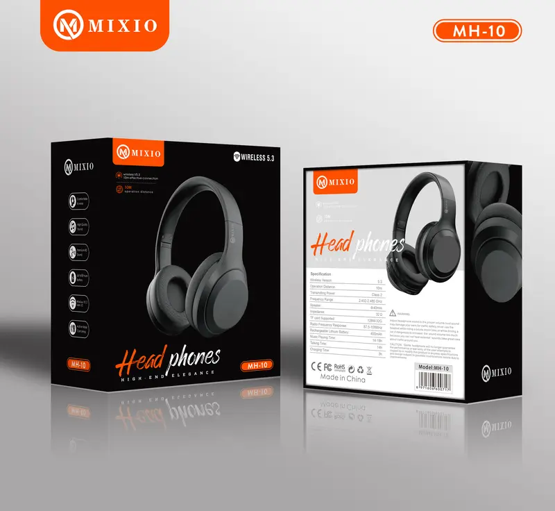 MIXIO MH-10 Headphone Bluetooth Wireless Headset Earphone 5.3 7
