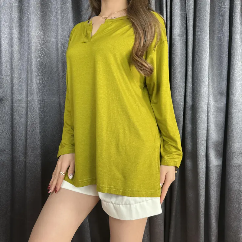 Atasan Vneck Belah Samping Lengan Panjang 839 3
