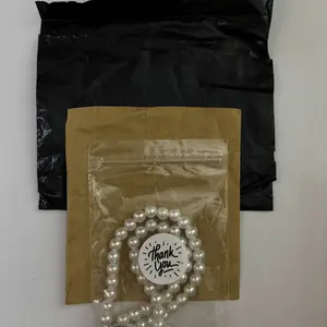 Kalung Mutiara Bandul Love / Kalung Manik Mutiara