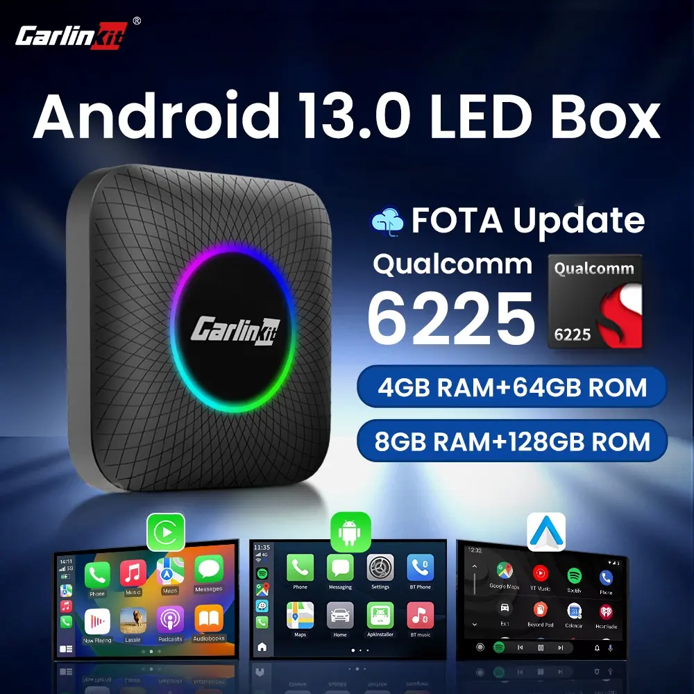 carlinkit carplay ai box android 13 8-Core Carlink kit android auto wireless dongle adapter Apple Carplay to Android Aut
