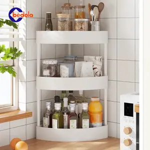 Rak dapur susun 3 tingkat tanpa roda