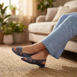 RUIMO 2068 Sepatu Slip On Wanita Style Bahan Polyvinyl Chloride Karet Sintetis Premium Import Karet Design Elegan Dan Modern merah sandal slipper polos liburan