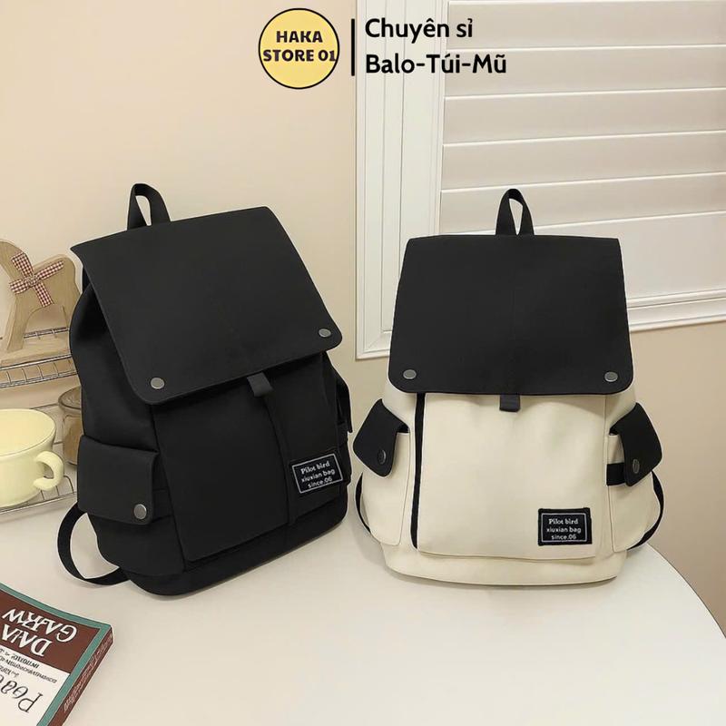Balo đi học Hàn Quốc Ulzzang nắp gập nam nữ cặp sách đi học đi chơi du lịch thời trang Unisex BL 629 Backpack Đeo Vai HAB629