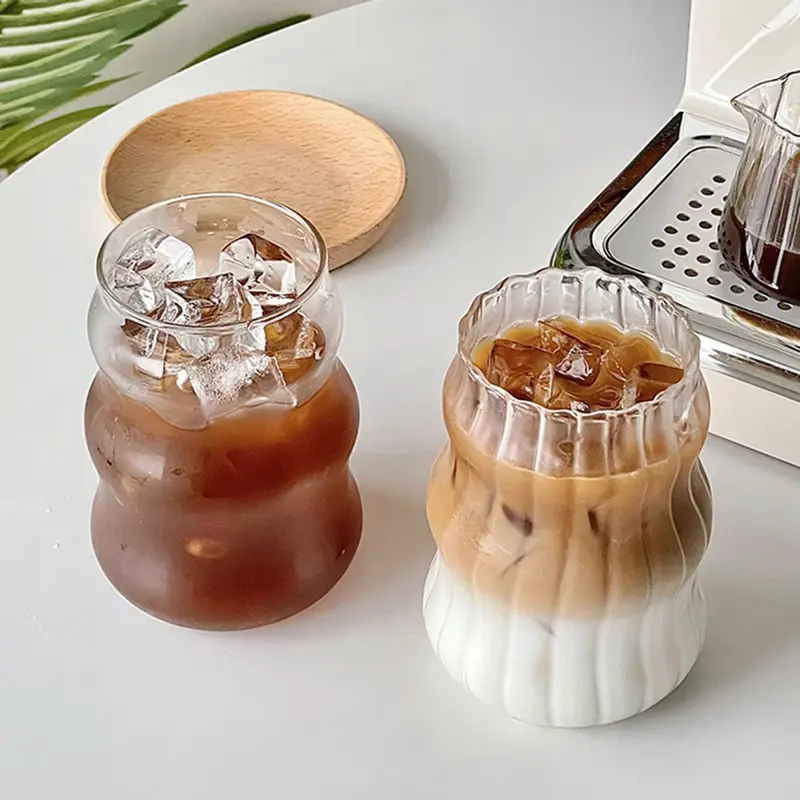 One Two Cups Gelas Kaca Borosilicate Aesthetic Coffee Glass - GK23 Peralatan Kopi Minuman 5