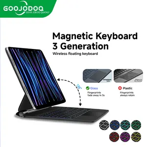 [GOOJODOQ/HANYA KEYBOARD] 2025 New Magic Keyboard Case For iPad Air 4 Air5 iPad Pro 11 2021 Pro M4 2024 Mini 6 Floating Cantilever Keyboard Cover wireless bluetooth keyboard   iPad pro m1 - m4 2024