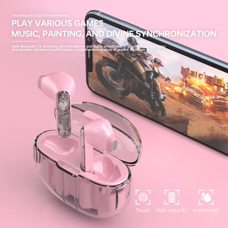 Belcore True Wireless Bluetooth Earphone S6 Pro  Earbuds TWS Headset Bluetooth Bass 9D HiFi Stereo Sound Earphone Wireless Waterproof Headphone Henset Bloetooth with Microphone Sport 6