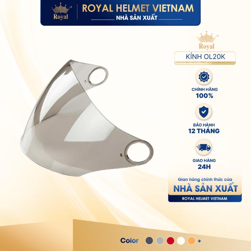 NHÀ SẢN XUẤT PHỤ KIỆN Kính thay thế nón Royal OL20K Chính hãng| Trực tiếp từ NSX