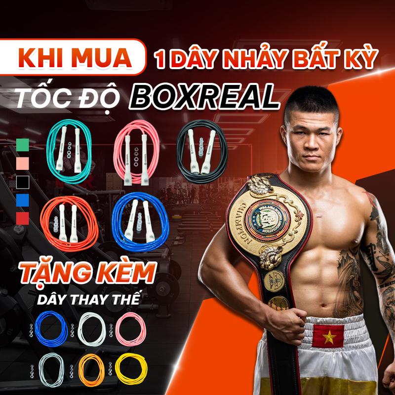 Combo Dây Nhảy Tốc Độ BOXREAL 6mm + Dây Thay Thế - Pvc Rope - Dây Nhảy Thể Dục - Dụng Cụ Tập Luyện [tập gym]