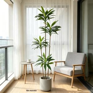 Planta artificial de árbol dragón, planta falsa sin maceta, adorno para interiores y exteriores, planta falsa para decoración del hogar, oficina, hotel, jardín y habitación, fruta