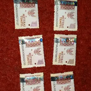 Paket 10 Pcs MateraiposIndonesia Asli Benda Pos