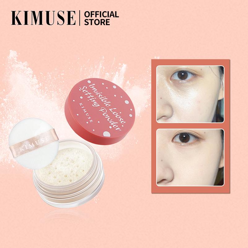 Phấn Phủ Dạng Nén Kimuse, Không Thấm Nước, 4 Màu Có Sẵn, Thích Hợp Cho Kem Nền Dạng Phấn Phủ