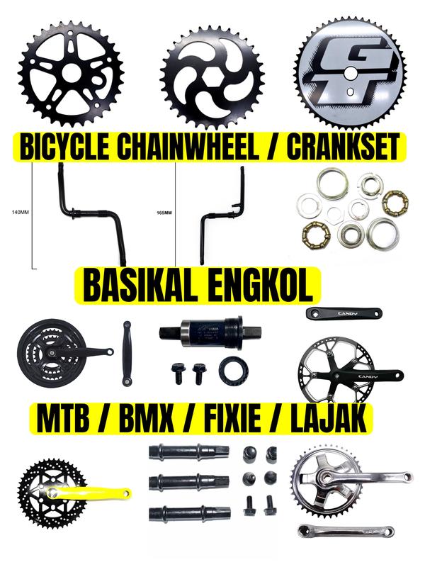 CANDY BICYCLE CHAINWHEEL CRANKSET ENGKOL BASIKAL 12