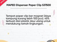 Gambar MAPED Dispenser Paper Clip 537500 Tempat Paper Clip Ber Magnet Daur Ulang Ramah Lingkungan 100 Pcs dari Namiki Online Kota Semarang 4 Tokopedia