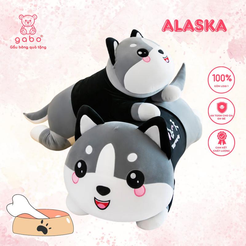  Gấu bông Mèo Alaska Siêu to Thú Bông Thú Nhồi Bông Gấu Bông Quà Tặng gấu  chó gau  om người lớn 1m2 Toy Đồ Chơi chó alaska  bông không Phát Nhạc 