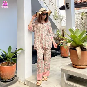 Kimi One Set Motif Terkini Bahan Adem Fashion By Yayoehijab