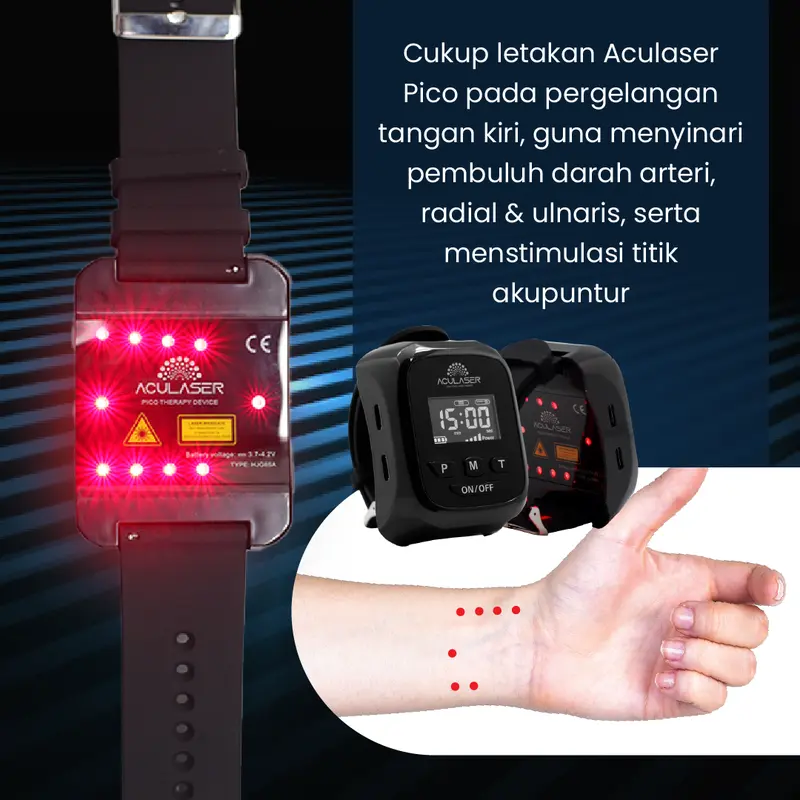 (PROMO LIVE) ACULASER PICO - Alat Terapi Stroke Diabetes Hipertensi Kolesterol Tinggi Teknologi Low-Level-Laser 2