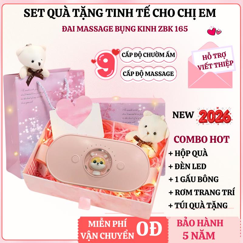 Set quà tặng người yêu máy massage bụng kinh. Máy massage bụng kinh Làm ấm bụng Lưng cho bạn gái đến kì.