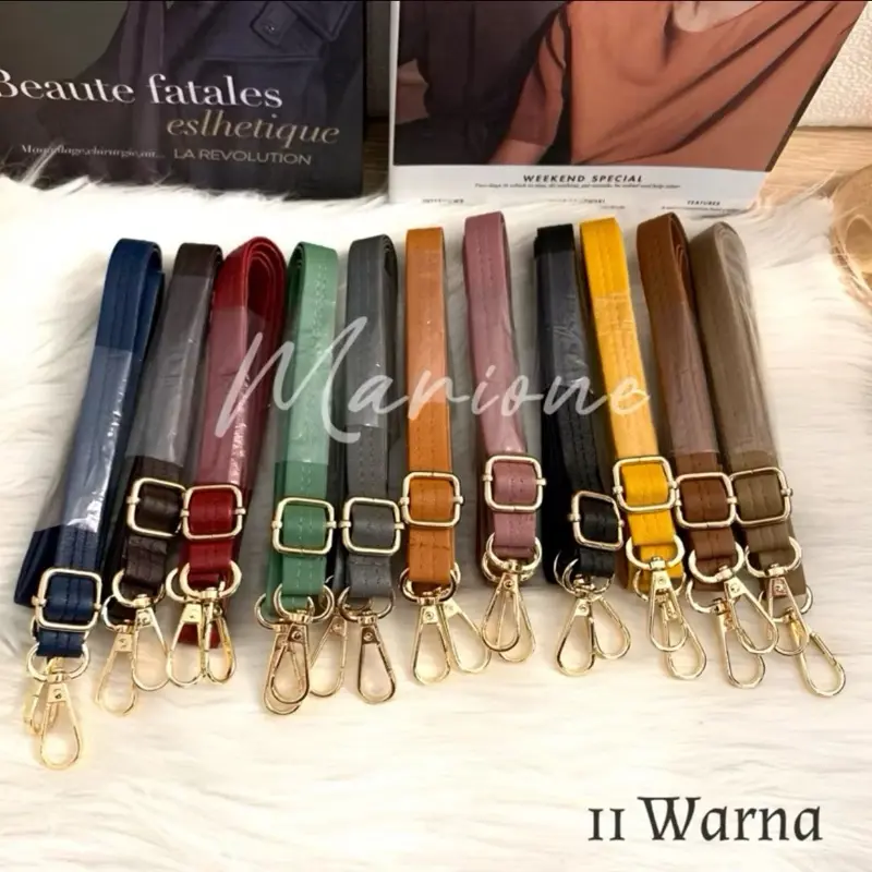 Tali Tas Selempangr Longstrap ( BESI KAITAN TEBAL YAA) tali kulit miniso