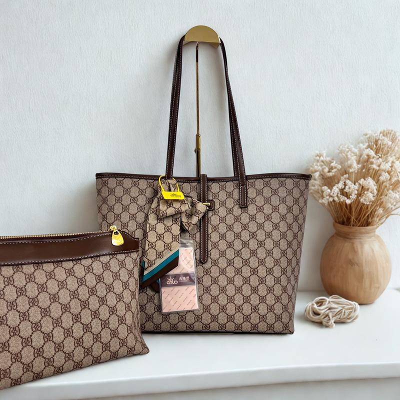 | LIVE - 1088 | Túi Tote Nữ Da Canvas Dầy Dặn Kích Thước Lớn Form Đứng Kèm Ví To Cầm Tay - Thời Trang Quảng Châu Cao Cấp