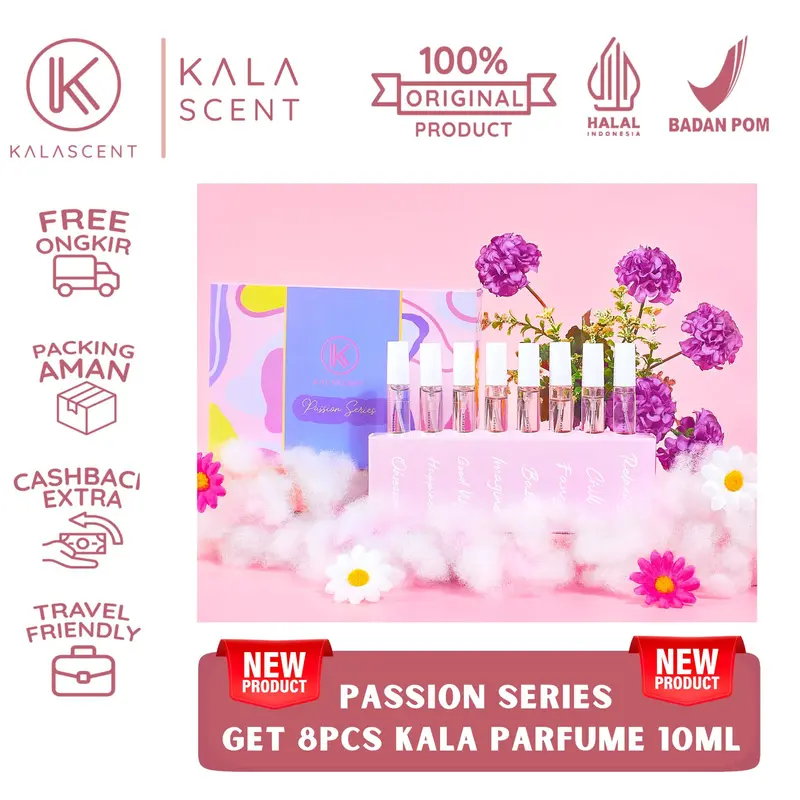 KALA SCENT GET 8 PCS PACKAGE PARFUM PASSION SERIES SPRAY 10ML 0
