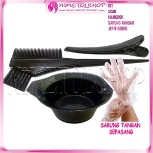 Sisir Mangkok Jepit Semir Rambut Sarung Tangan Cat Bleaching Rebonding Smoothing Coloring Bebek Buaya