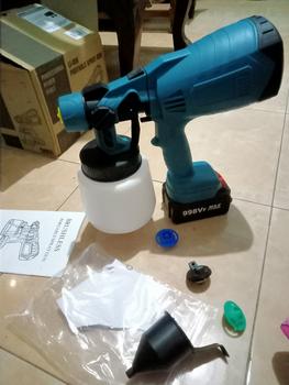 Product Review of Mesin Semprot Cat Elektrik Nirkabel Berkekuatan 600W/Mesin Semprot Cat/ Kompresor Semprot Cat/Alat Semprot Cat/Semprot Cat Tanpa Kabel from h**♍ 1