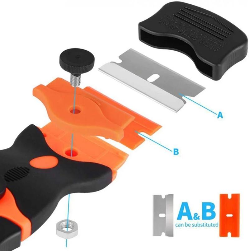 Product Introduction of Clean glass,Scraper tool,window cleaning,car film scraper,Scrape off glass ceramic glue,De-icing,kitchen,Household use,window 9
