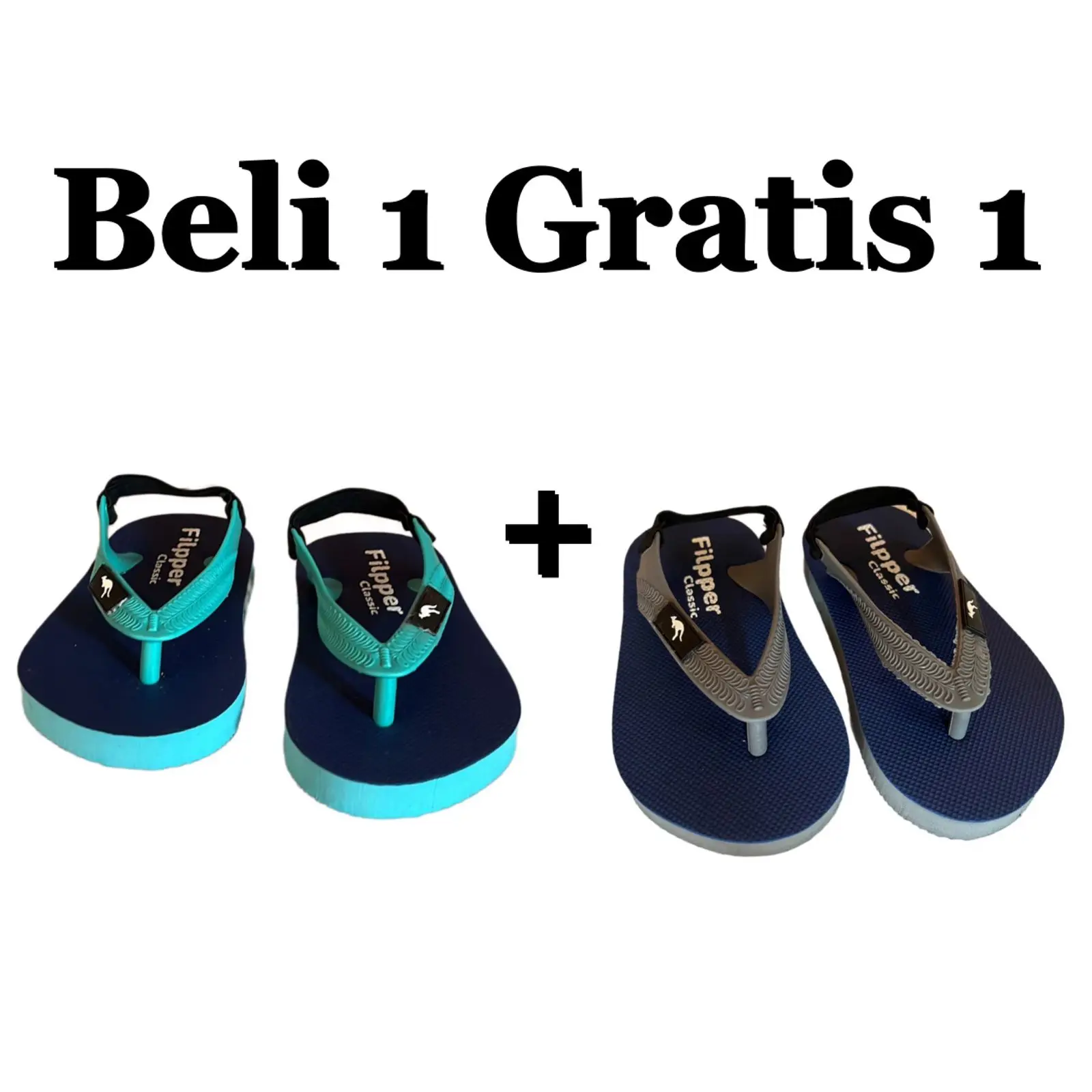 Sandal Sendal Jepit Japit Filpper Tali Karet Baby Anak Anak Laki Laki Pria Cewek Wanita Beli 1 Gratis 1