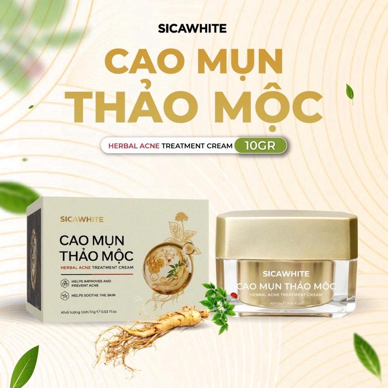 CAO MỤN THẢO MỘC Kem Mụn Mạnh- Hỗ Trợ Mụn Viêm Sưng Đỏ Lâu Năm Chai Lì - Mờ Thâm Sáng Da 15g