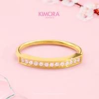 Gambar Kimora - Cincin Titanium Premium Wanita Clarita Cnt233 - GOLD 6 dari Kimora Jewelry Kota Denpasar 1 Tokopedia