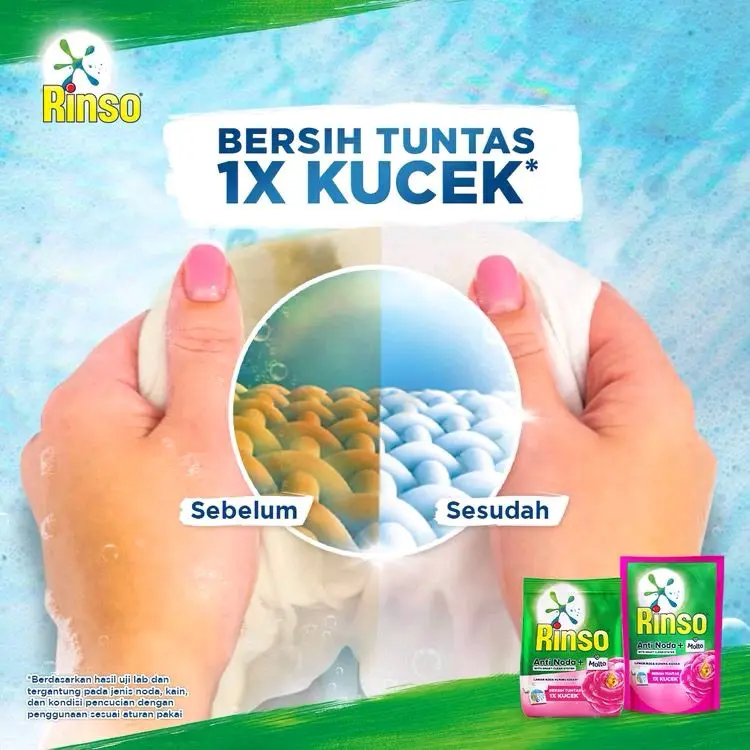 Rinso Detergen Bubuk Anti Noda 380 gram. 1