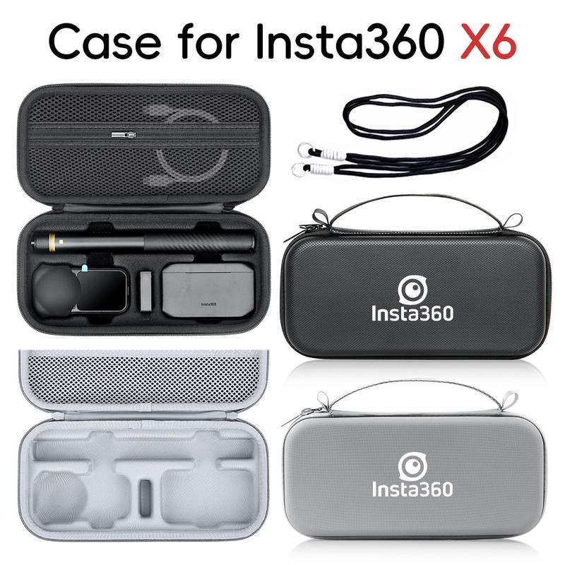 Bộ túi đựng tất cả trong một cho Insta360 X6: túi cầm tay, túi đeo vai và túi đeo chéo, phụ kiện máy quay thể thao góc rộng