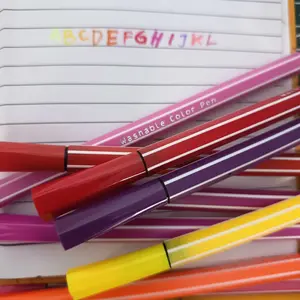 [READY] Aimilo Spidol Warna Warni 1 Set Hexagonal Watercolor Marker Pen 12/24 Warna Stationery Plastik Foto