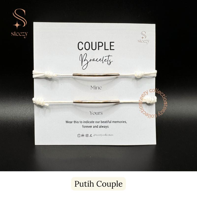 Soulmate Couple Bracelet by Steezy Collection / Gelang Tali/ Gelang Pasangan/ Gelang Couple Simple Polos / Gelang Mine & Yours gelang skena 4