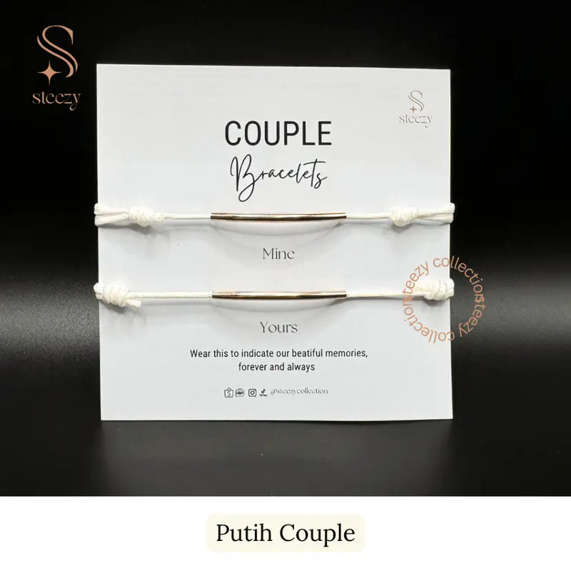 Soulmate Couple Bracelet by Steezy Collection / Gelang Tali/ Gelang Pasangan/ Gelang Couple Simple Polos / Gelang Mine & Yours gelang skena 4