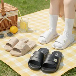 Sandal Selop Wanita Sandal Jelly Premium Sandal Daily Hiasan Bunga elegan Sandal teplek Simpel Anti Slip Ukuran 36-41 2610M sandal  jelly  slop