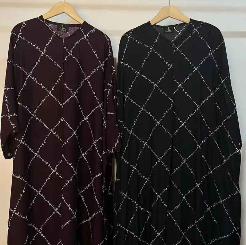 Gamis Kaftan Dayli Adiba Motif Arab Dress Kaftan Wanita Dewasa Jumbo Busui 1