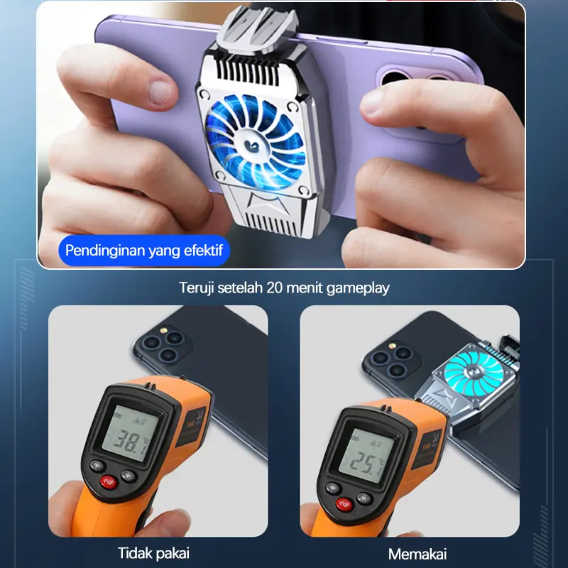 Fancooler Pendingin Hp Radiator Coolingfan Gaming Cooler For Mobile Phone Gamepad Gaming Holder 4