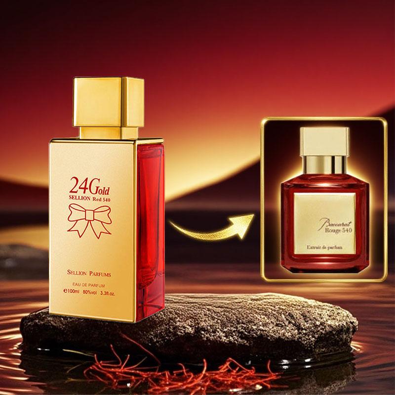 【Sellion x hngluxury2 Bình xịt Nước Hoa Màu Đỏ Vàng quý phái Thiền Định & Tự Nhiên Bộ Quà Tặng Lý Tưởng Cho Các Dịp Hẹn Hò Và Thể Thao Nước Hoa 100ml Sellion X hngluxury2