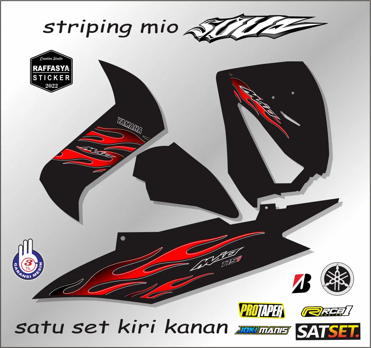 cod-striping variasi mio soul old api sticker prin
