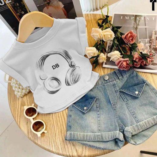 Product Introduction of LOVE KIDS/SETELAN ANAK PEREMPUAN LENGAN LENDEK CELANA DENIM/SETELAN ANAK CEWEK MOTIF MEWAH DAN LUCU KEKINIAN 8