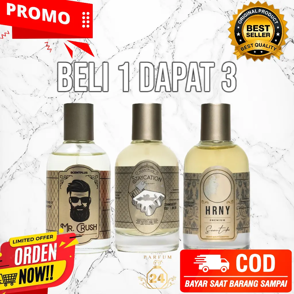 promo beli satu dapat 3 PARFUME laki-laki 35 ml  Perfume Tahan Lama 24 jam