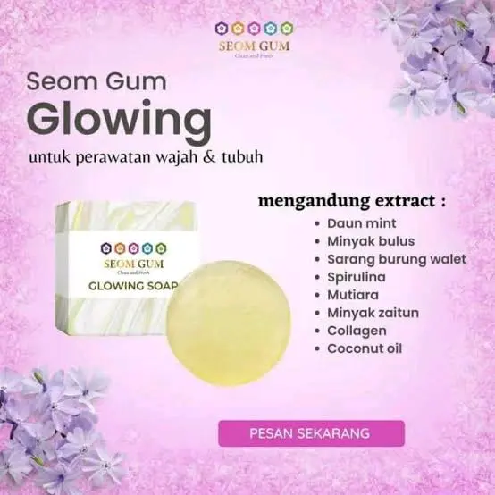 SEOMGUM GLOWING SOAP KEMASAN POLOS FEMININE SOAP 1PCS Mengencangkan Memutihkan sabun dettol promo