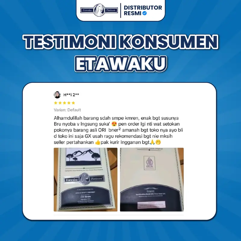 ETAWAKU PLATINUM - Paket 2 Box Susu Bubuk Kambing Etawa Original (Distributor Resmi SUdah BPOM dan Halal MUI) Bisa COD 4