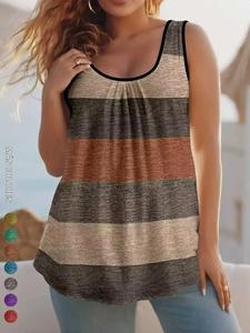 Top sin tirantes fruncido de talla grande para mujer con tirantes anchos, holgado, estilo casual para uso diario y ropa para conciertos, diseño cómodo y a la moda