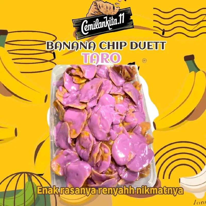 KERIPIK PISANG LUMER BANANA CHIPS 500ML berat 170 gram Coklat Snack Kripik 4