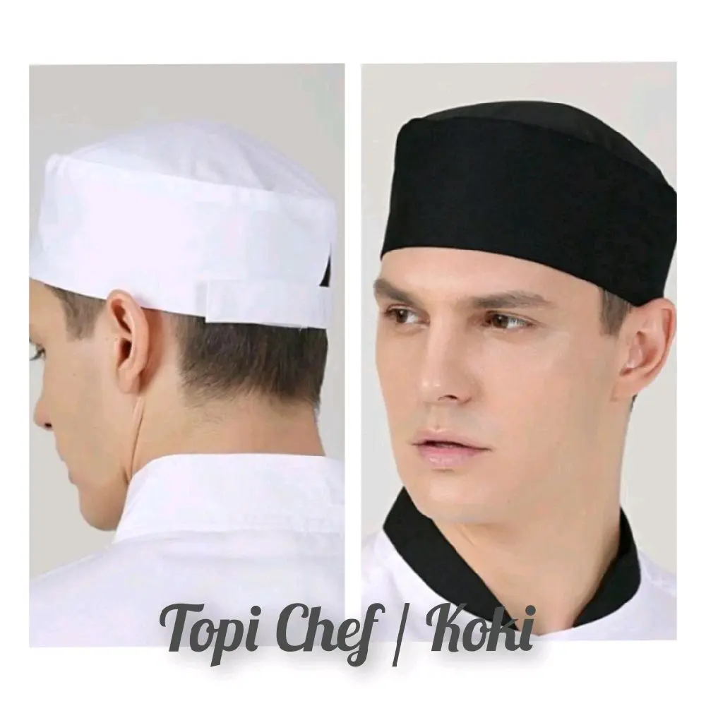 Topi chef koki restoran hotel waiters topi bahan katun